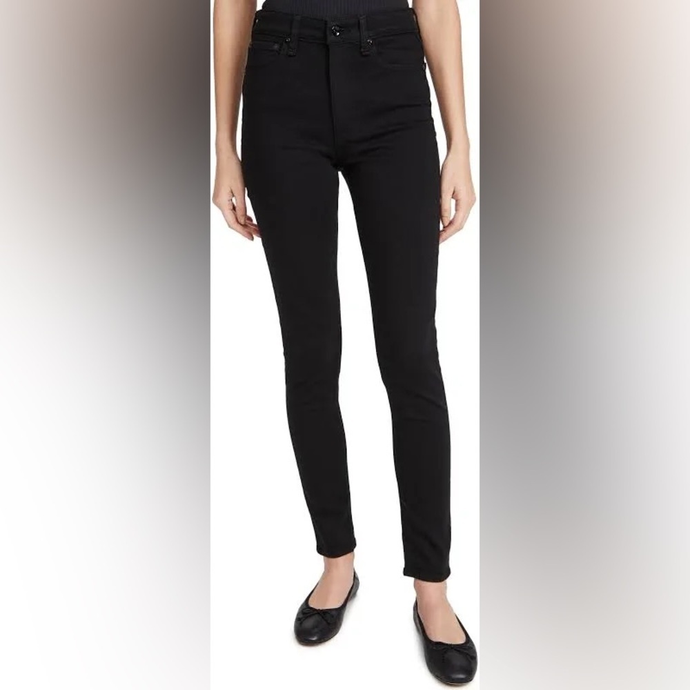 Rag & Bone Charcoal high rise ankle skinny 30 nina jeans